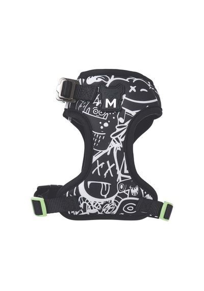 M-pets Urban Style Black/white Easy Fit Köpek Göğüs Tasması Xs Çok Renkli