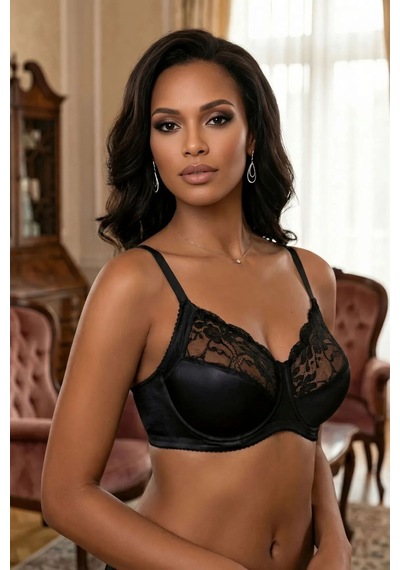 Le Jardin Luisa Super Minimizer Balenli Sütyen Siyah