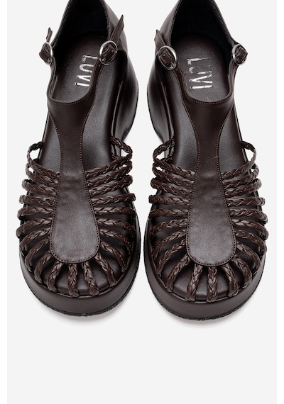 Luvishoes Barry Kahverengi Örgü Detaylı Kadın Dolgu Topuklu Sandalet Kahverengi Luvishoes Barry Kahverengi Örgü Detaylı Kadın Dolgu Topuklu Sandalet Kahverengi