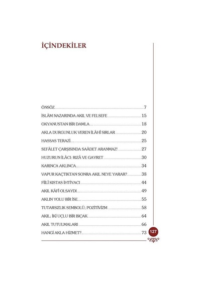 İslam Nazarında Akıl ve Felsefe / Osman Nuri Topbaş