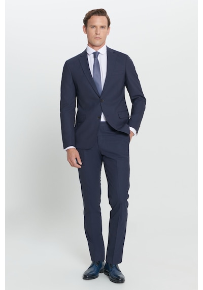 Erkek Lacı Su Geçirmez Slim Fit Dar Kesim Mono Yaka Nano Takım Elbise Lacı