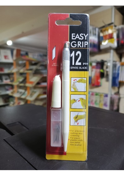 Gebzeli Kretuar Seti 0,4mm 30derece Kesik Uçlu Kolay Kavranabilir Beyaz Gövde+10 Adet Yedek Uçlu Set