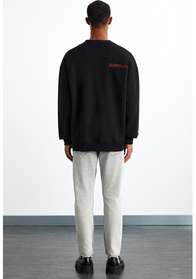 Grımelange SANTIAGOS  Erkek Pamuk-Polyester Siyah Sweatshirt