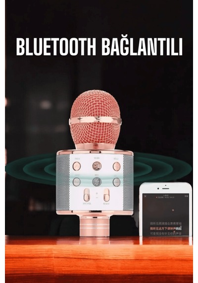 Lexroo Kablosuz Bluetooth Karaoke Mikrofon Usb Ve Aux Girişli, Yü