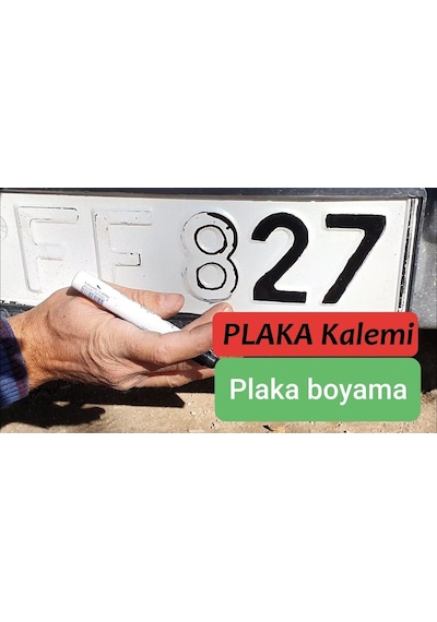 Araç Oto Plaka Kalemi Siyah Renk Plaka Boyama Kalemi 444182695