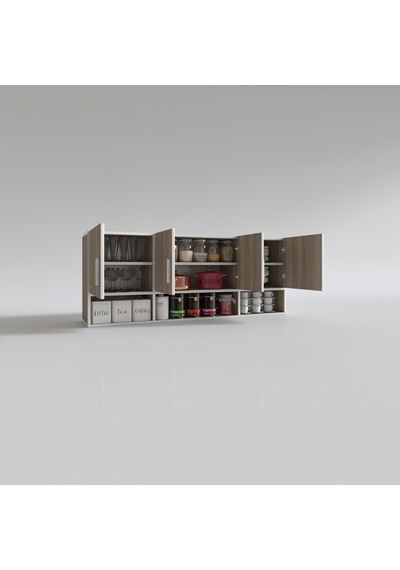 Kenzlife hazır mutfak konsta crd 060*150*32 mutfak banyo dolabı kapaklı raflı