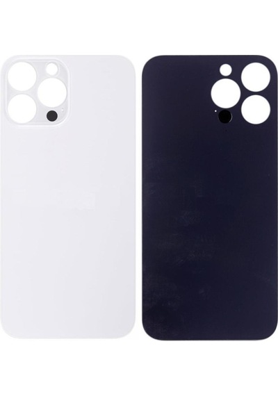 Apple Uyumlu iPhone 13 Pro Max Arka Pil Batarya Kapağı - Lens Hariç Beyaz