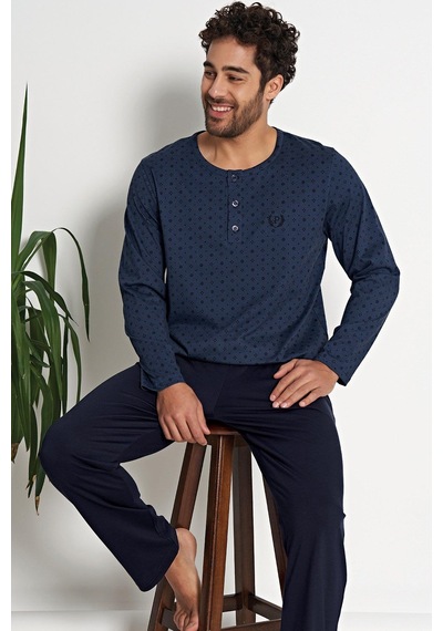 Pijadore 1686 Erkek Uzun Kollu Pijama Takım 001