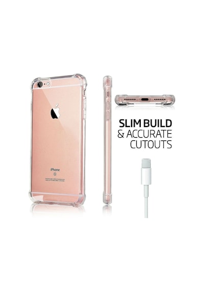 Apple Uyumlu iPhone 5 6 7 8 X Plus Kaliteli Anti Sok Seffaf Kilif 519180259
