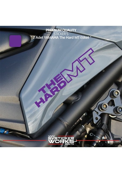 Yamaha The Hard Mt Sticker Yüksek Kalite Folyo 2 Adet Sticker Etiket