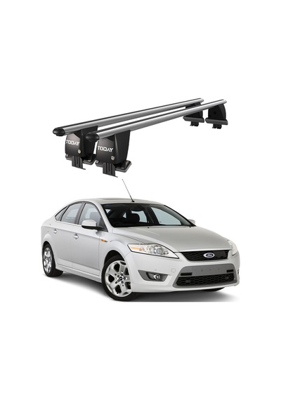 Royal Ford Mondeo Iıı 2007-2014 Uyumlu Gri Kilitli Ara Atkı Port Bagaj Tavan Barı