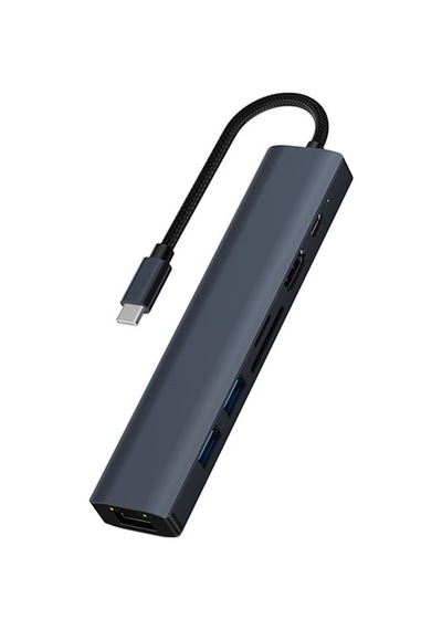Ally Byl-2303 7 In 1 Type-c To Usb + Type-c + Ethernet + Kart Ok
