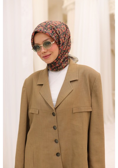 Silk Home Soft Eşarp 73077-14 Asit, Siyah, Yavruağzı