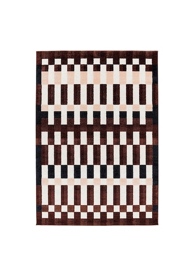 Ikea Markblamme Halı 160 X 230 Cm Bordo - Beyaz - Pembe Çok Renkli