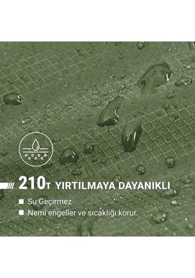 Kingcamp Freespace 250 Relax -8 C Geniş Uyku Tulumu Olive Sol F. Yeşil