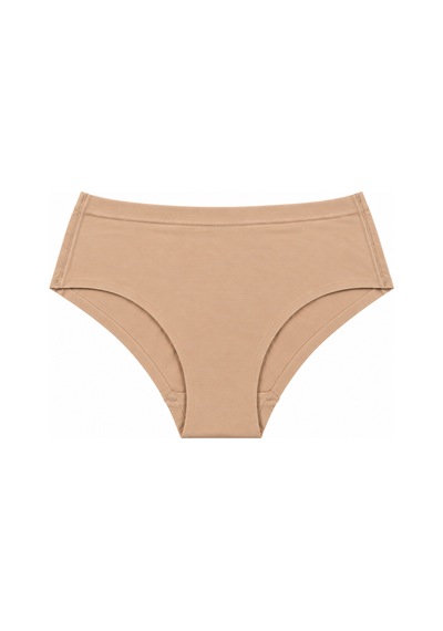 Bonbon Kadın Pamuk Kumaş 3'lü Yüksek Bel Dikişsiz İz Yapmaz Lazer Kesim Slip Bb2854 Ten