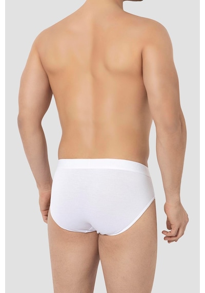 Arma Yıldız Erkek Bambu Slip Külot Düz Beyaz 3'lü Paket Beyaz