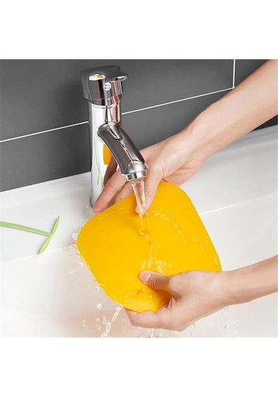Dekoratif Lavabo Gider Kapatıcı Banyo Küvet Gider Kapatma Banyonuza Estetik Fonksiyonel Sarı Renk