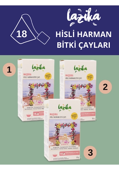 3'lü Set Kadınlara Özel Çay Pms Tea 3 18 Adet