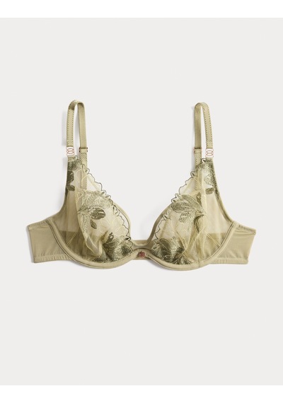 Marks & Spencer Rosie Nakış Detaylı Destekli Sütyen T81006848D Yeşil