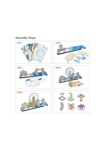 Cubic Fun 3D City Line London 107 Parça Puzzle Mc253H