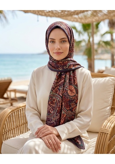 Moda Nuda Heritage Visal Şal Kahverengi - Zarif Seçim
