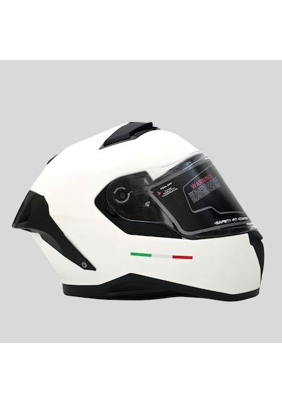 Arwic Mat Kapalı Full Face Motosiklet Kaskı Ar939 Beyaz