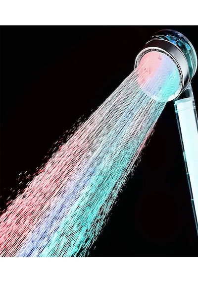 Kustar Rgb Led Işıklı Filtreli Tasarruflu Duş Başlığı Isıya Göre Renk Değiştiren Başlık Diğer