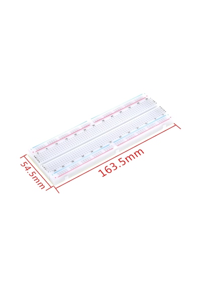 Büyük Breadboard, Deney Boardu, Elektronik Deney Tahtası, 16.5 X 5.4 X 0.9 Cm,