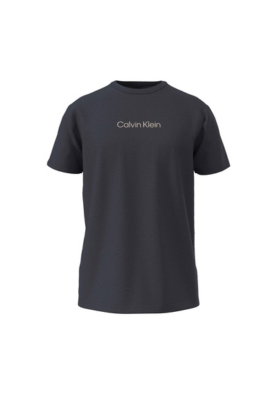Calvin Klein Erkek Marka Logolu Pamuklu Bisiklet Yakalı Nem Emici Kumaşlı Şık Görünümlü Günlük Kullanıma Uygun Mavi T-shirt 000nm2748e Ccı