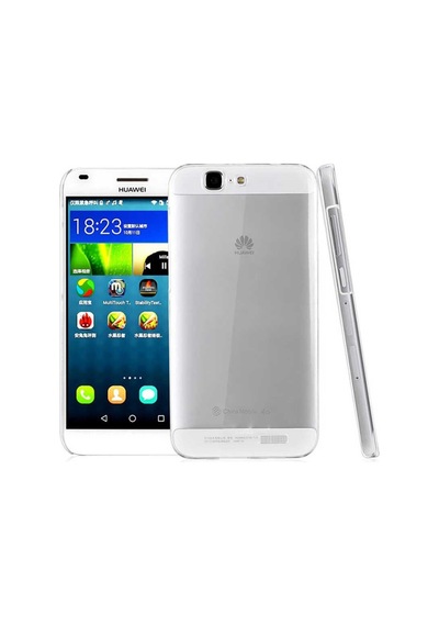Huawei Ascend G7 Kılıf Zore Şeffaf Ince Ve Esnek Süper Silikon Renksiz