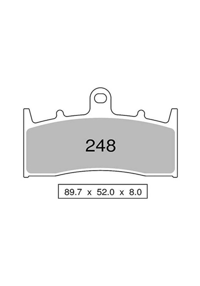 Nissin 2p-248st Sinterli Motosiklet Fren Balatası