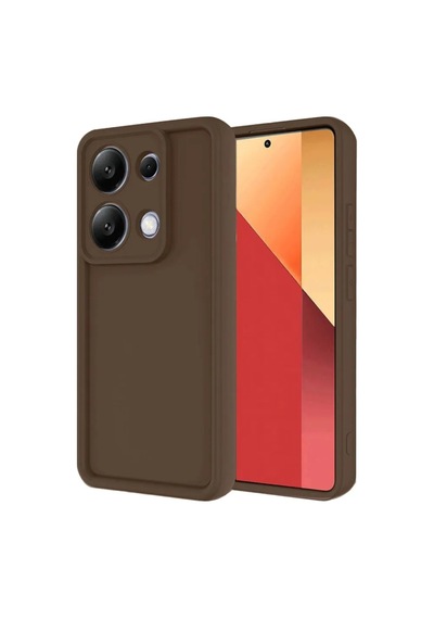 Jenerik Xiaomi Redmi Note 13 Pro 4g Kılıf Viera Silikon - Kahverengi