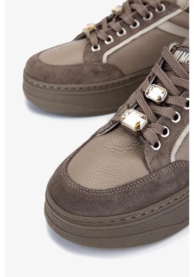 Valmenti Kadın Hakiki Deri Vizon Sneakers & Spor Ayakkabı 1116 250 Bn Ayk Sk25-26 Vzn Fltr/vzn Suet Vizon