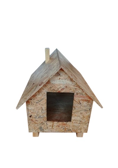 Reyo Kedi Evi Dış Ortam Uygun Ahşap Kedi Evi Osb 46 x 34 x 34 CM CAT26