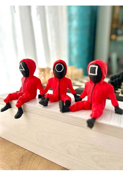 Squid Game Figürü 3'lü Set - 10 Cm