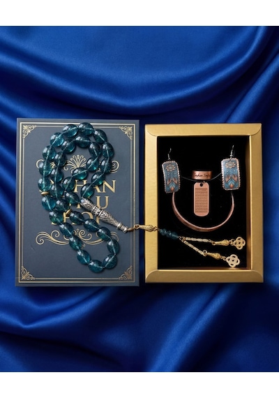 Özel Tasarım Kitap Kutulu Kadın Bakır Takı Seti Ve Tesbih Kombini - Kolye Küpe Bileklik Yüzük 5 Parça Otantik Şık Hediyelik - Doğum Günü Yıl Dönümü Anneler Günü Kadınlara Özel Gösterişli Hediye - N-00086 Özel Tasarım Kitap Kutulu Kadın Bakır Takı Seti Ve Tesbih Kombini - Kolye Küpe Bileklik Yüzük 5 Parça Otantik Şık Hediyelik - Doğum Günü Yıl Dönümü Anneler Günü Kadınlara Özel Gösterişli Hediye - N-00086