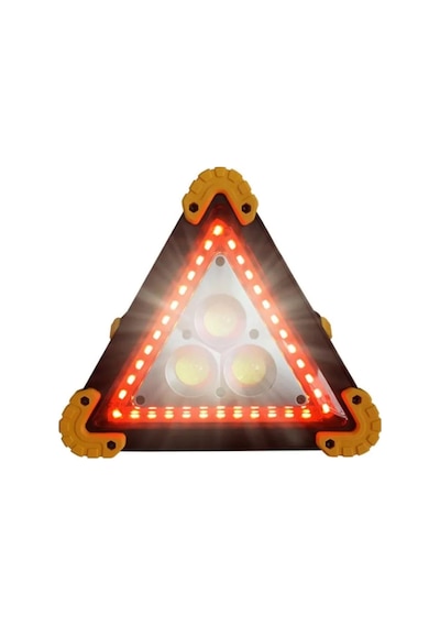 Vıvaluxe Dp-209 Şarjlı Led Üçgen Reflektör Stop Lambası, Çok Fonksiyonlu Acil Durum Uyarı Işığı, Usb Şarj E