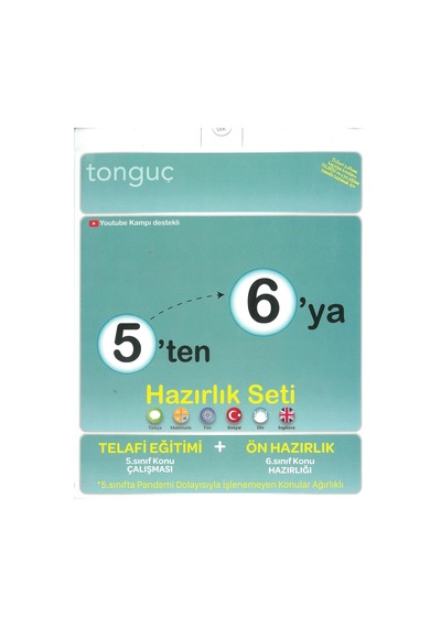 Tonguç Yayınları 5 Ten 6 Ya Hazırlık Seti Tonguç Kapak Değişebilir Standart