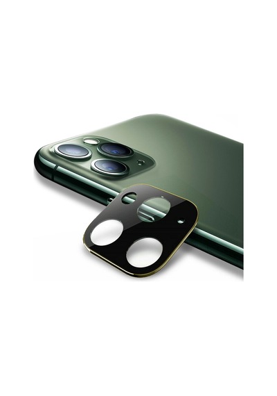 Apple Uyumlu iPhone 11 PRO MAX Kamera Lens Koruyucu Metal Kenarlı Cam