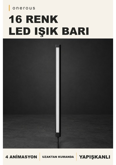 Onerous 16 Renk Led Işık, Kumandalı, Yapışkanlı Onr-785957376 Çok Renkli