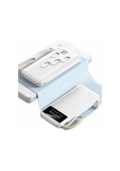 Powerbank Şarj Cihazı 4 Çıkışlı 20.000 Mah Powerbank Taşınabilir Çoklu Giriş Altın