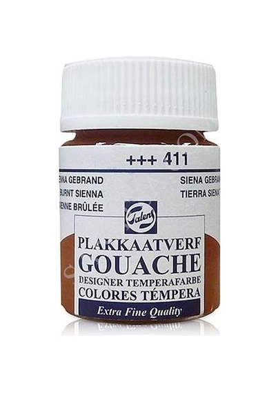 Talens Guaj Boya 411 Burnt Sienna
