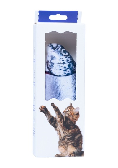 Hareketli Kedi Balığı Şarjlı, Sensörlü, 3 Modlu Dans Eden Oyuncak, Kedi Nanesi Dahil H131