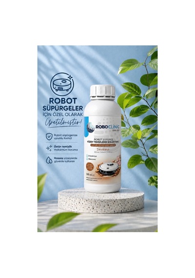 Robot Süpürge Deterjanı Solüsyonu Robot Süpürge Suyu, Mop Suyu, Yüzey Temizleyici Savana 500 Ml