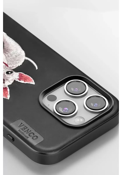 Venco Apple İphone 16 Perma Desenli Kapak - Siyah