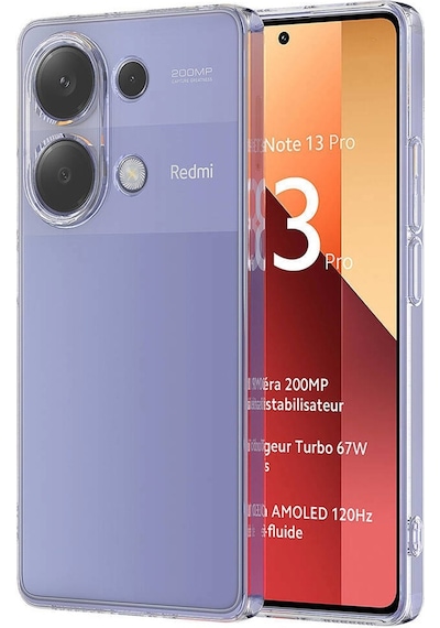 Logis Redmi Note 13 Pro 5g Kılıf Süper Silikon Şeffaf Şeffaf