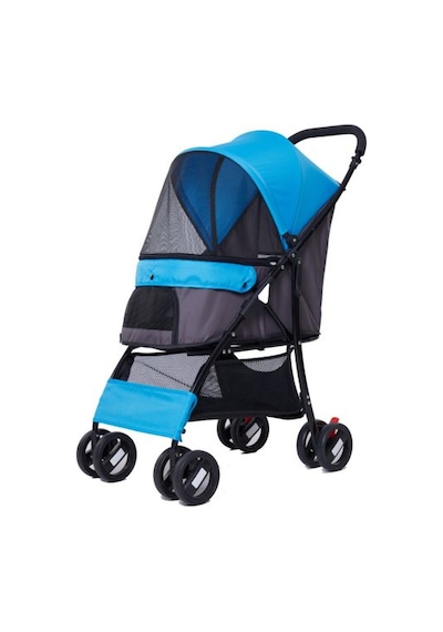 Eurodog - 684 - Katlanabilir Köpek Arabası Mavi - Csmo-tex - 67x47x98 Cm
