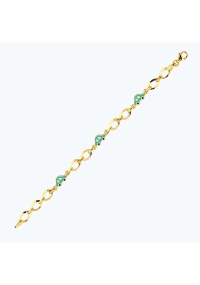 Altınbaş 22 Ayar Altın Arabalı Çocuk Bileklik Bjrbl0002-25925 Renkli