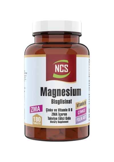 Ncs Zma 180 Tablet Magnesium Çinko Vitaminb6 Folic Acid Magnezyum